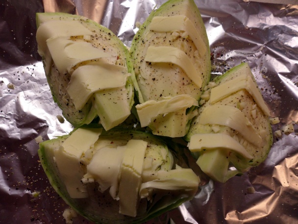 Pečená kapusta s parmezánom a slaninou - obrázok 3