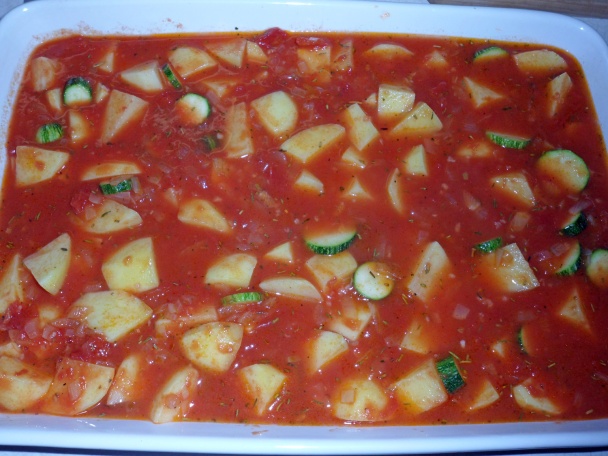 Zapekané paradajkové zemiaky (fotorecept) - obrázok 4