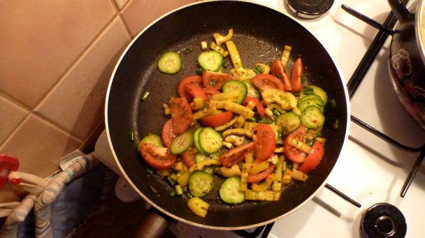 Fusilli ala Carbonara s restovanou zeleninou - obrázok 6