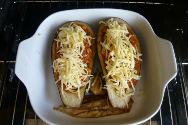 Zapekaný baklažán s kuracím mäsom (fotorecept) - obrázok 5