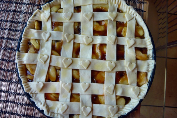 Jablkový koláč s lístkového cesta (fotorecept) - obrázok 7