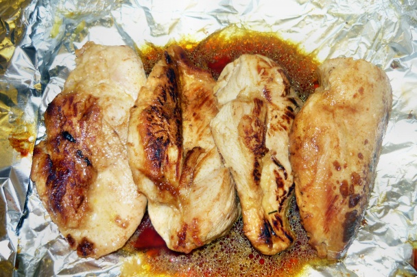 Lollo rosso  s rukolou a grilovanými kuracími prsiami (fotorecept) - obrázok 6