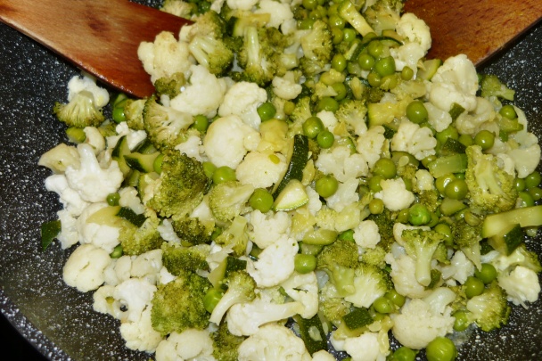 Halloumi so zelenou prílohou (fotorecept) - obrázok 1