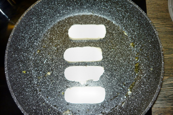 Halloumi so zelenou prílohou (fotorecept) - obrázok 2