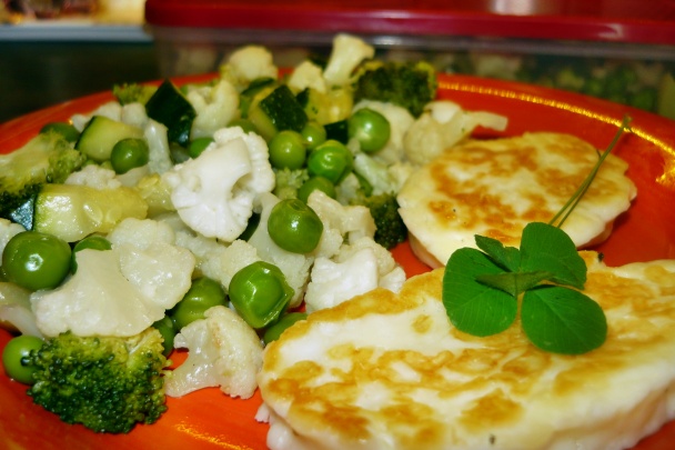 Halloumi so zelenou prílohou (fotorecept) - obrázok 3