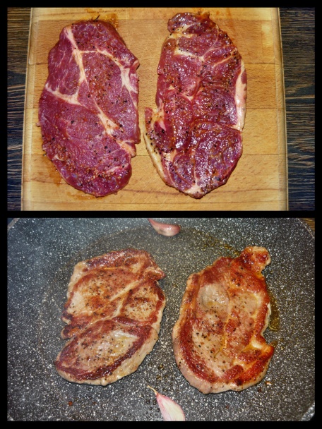 Opečená krkovička s mungo klíčkami a špenátom (fotorecept) - obrázok 3