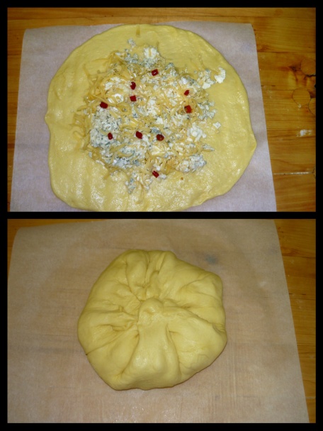 Chlebový bochník plnený syrom s pečenou krkovičkou (fotorecept) - obrázok 5