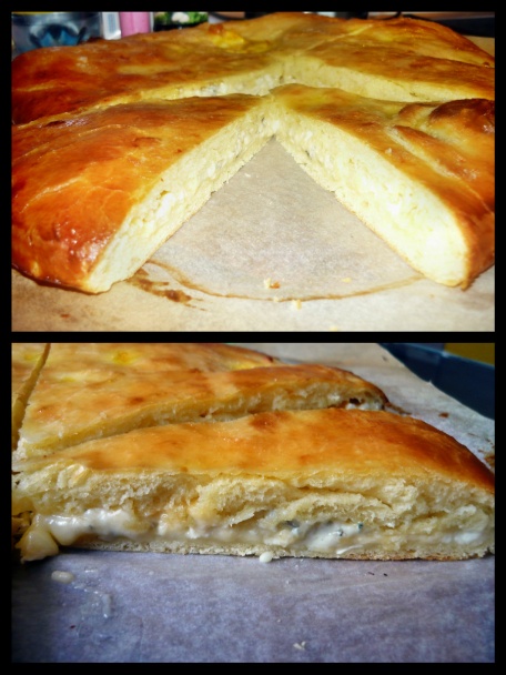 Chlebový bochník plnený syrom s pečenou krkovičkou (fotorecept) - obrázok 8