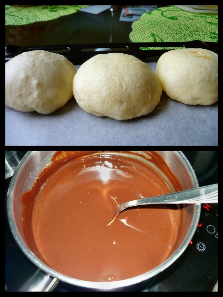 Buchty na pare plnené karamelom poliate krémom ganache (fotorecept) - obrázok 4