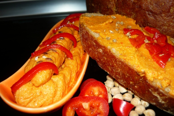 Nátierka z cíceru a pečených paprík (fotorecept) - obrázok 6