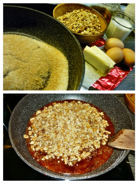Orechovo-karamelový koláč (fotorecept) - obrázok 1
