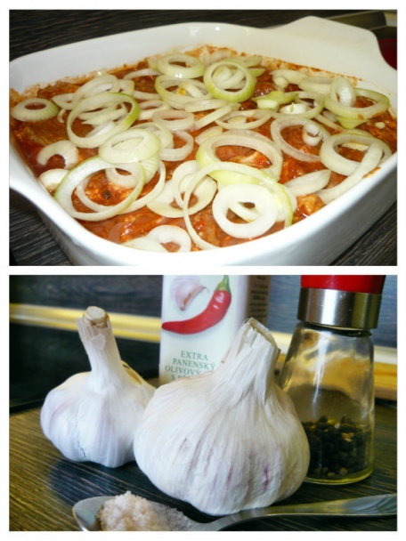 Krkovička v pivovej marináde s dipom z pečeného cesnaku (fotorecept) - obrázok 2