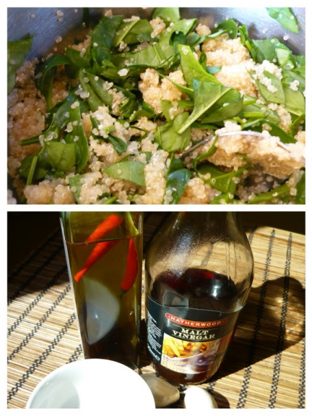 Quinoa s avokádom špenátom a paradajkami (fotorecept) - obrázok 3