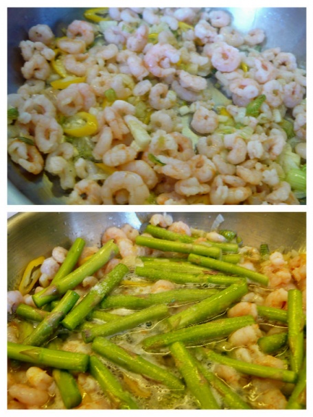 Cestoviny so zelenou baby špargľou a krevetami (fotorecept) - obrázok 2