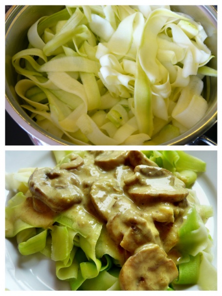 Cuketové rezance so šampiňónovou kari omáčkou - obrázok 4