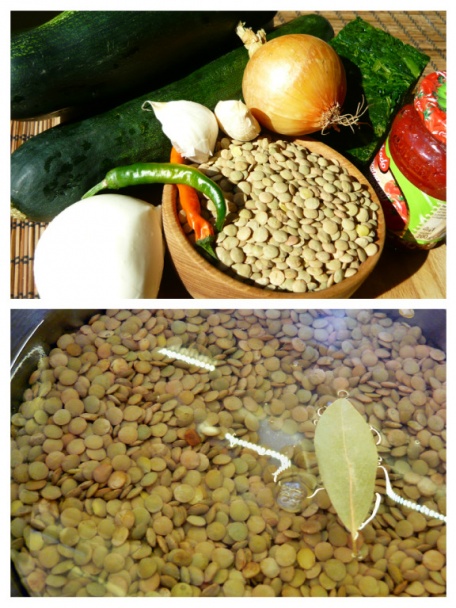 Zapekaná cukina so šošovicou a špenátom (fotorecept) - obrázok 1