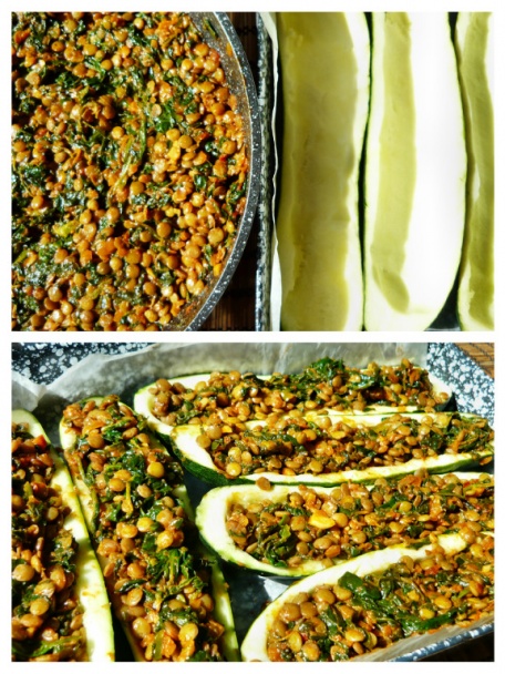 Zapekaná cukina so šošovicou a špenátom (fotorecept) - obrázok 3