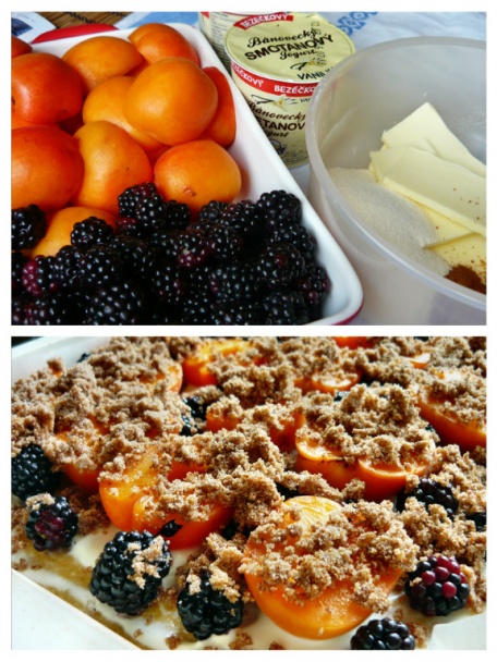 Marhuľový koláč s jogurtom a černicami (fotorecept) - obrázok 2