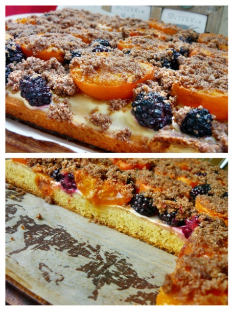 Marhuľový koláč s jogurtom a černicami (fotorecept) - obrázok 3