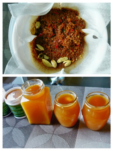 Hrejivá masť s chilli papričkami a včelím voskom (fotorecept) - obrázok 3