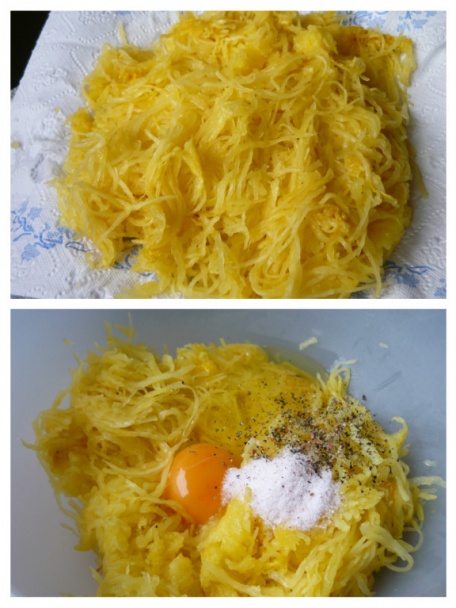 Špagetová tekvica ako slaný koláč s paradajkami (fotorecept) - obrázok 2