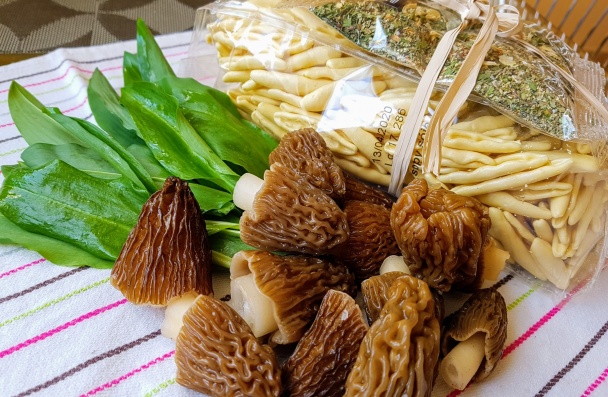 Capunti so smrčkom a medvedím cesnakom (fotorecept) - obrázok 1