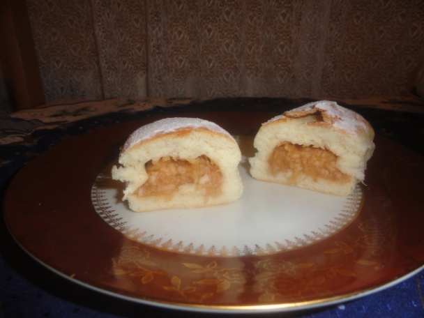 Buchty plnené strúhanými jablkami (fotorecept) - obrázok 7