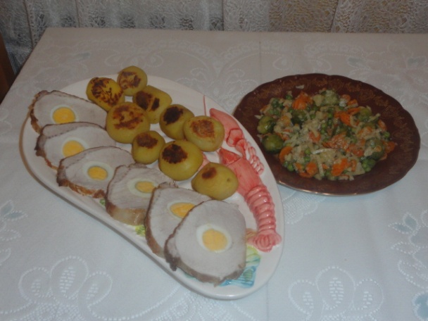 Plnené bravčové karé s vareným vajcom (fotorecept) - obrázok 11