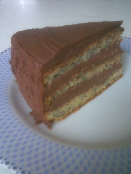 Maková torta s čokoládovým krémom (fotorecept) - obrázok 5