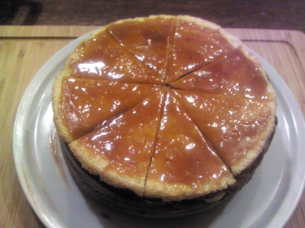 Čokoládovo-karamelová torta (fotorecept) - obrázok 12