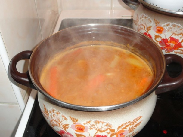 Fazuľová polievka s údeným mäsom (fotorecept) - obrázok 4