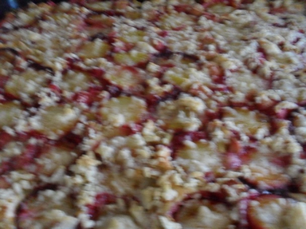 Kysnutý slivkový koláč s rebarborou (fotorecept) - obrázok 7