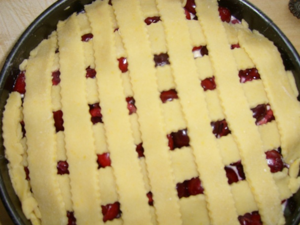 Pudingový mrežovník s čerešňami (fotorecept) - obrázok 4