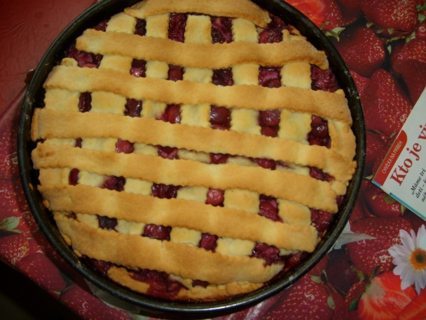 Pudingový mrežovník s čerešňami (fotorecept) - obrázok 6