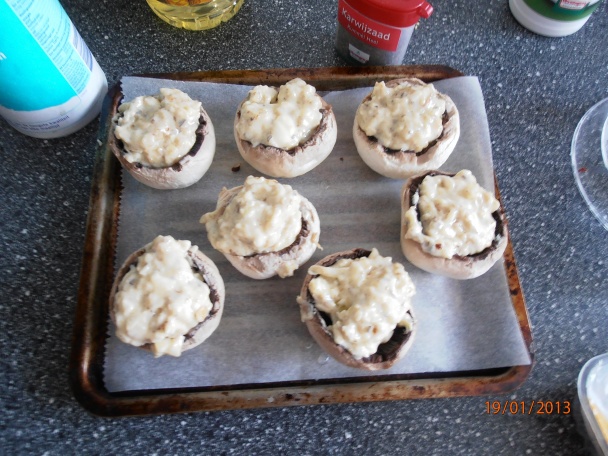 Plnené šampiňóny - obrázok 3