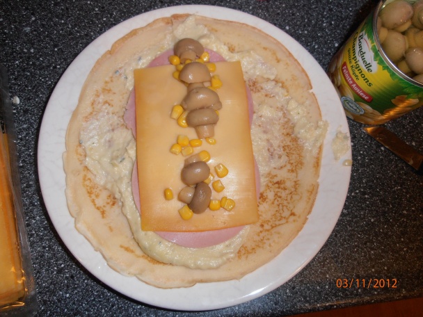 Slané plnené palacinky - obrázok 2