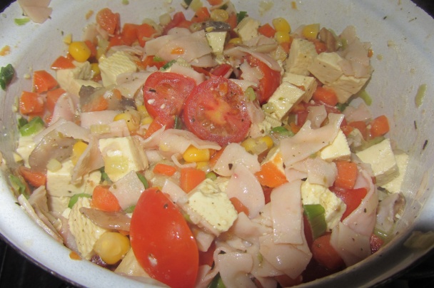 Cestoviny so zeleninou a tofu syrom - obrázok 3