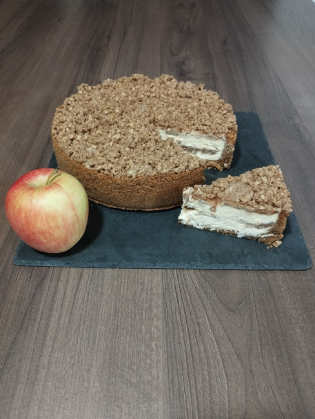 Jablkový cheesecake so škoricovou mrveničkou (fotorecept) - obrázok 6