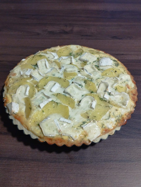 Zemiakový quiche s hermelínom - obrázok 2