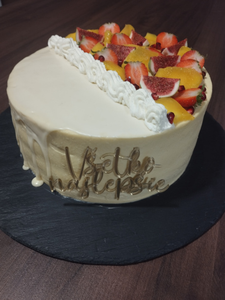 Citrónovo-mangová torta s malinovým želé vkladom (fotorecept) - obrázok 14