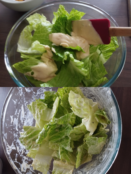 Caesar šalát s kuracím mäsom a domácim dresingom (fotorecept) - obrázok 6