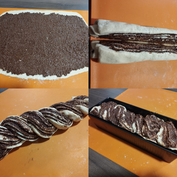 Orechovo-čokoládový pletenec (fotorecept) - obrázok 3