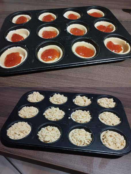 Košíčky z krehkého cesta s marhuľovým džemom (fotorecept) - obrázok 7