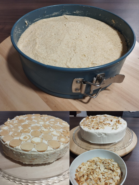 Malakoff - nepečená mandľová torta (fotorecept) - obrázok 3