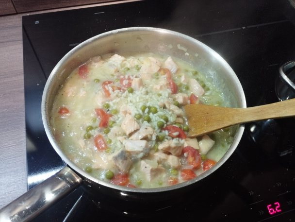 Krémové lososové rizoto s cherry paradajkami (fotorecept) - obrázok 7