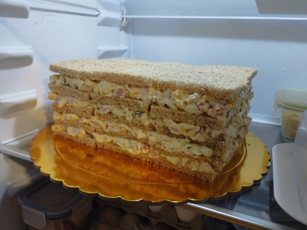 Silvestrovská sendvičová torta (fotorecept) - obrázok 4