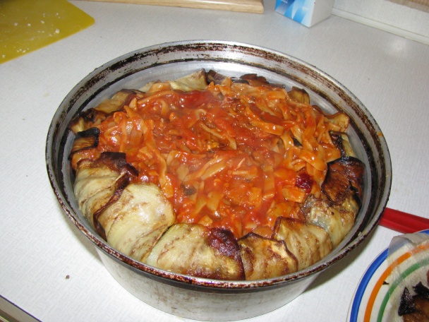 Cestovinová torta s baklažánmi (fotorecept) - obrázok 5