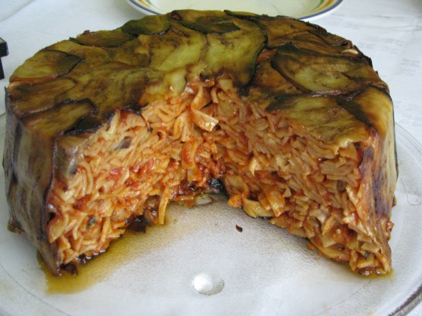 Cestovinová torta s baklažánmi (fotorecept) - obrázok 7