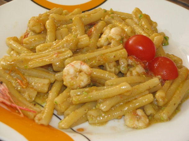 Cestoviny s krevetami a pistáciovým pestom (fotorecept) - obrázok 7