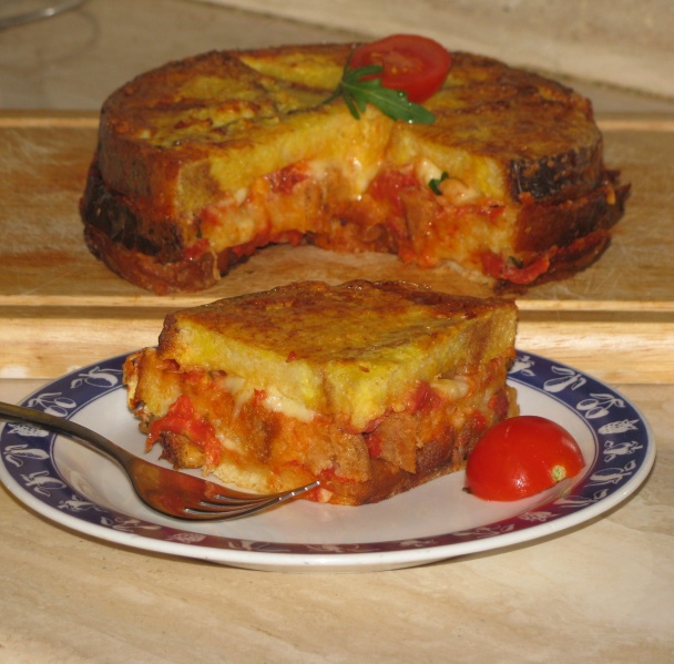 Torta di pane alebo čo so suchým chlebom (fotorecept) - obrázok 9